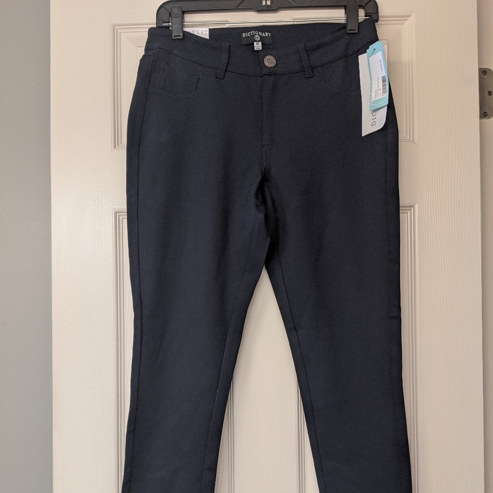 NWT Navy skinny stretch trousers